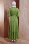 Belted Viscose Dress 44662 - 3