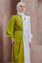 TWO COLOR ACCESSORIES EVENING DRESS 50401