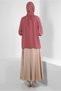 BLUZ 43869 WITH COLLAR BINDING DETAIL - 3