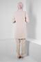 STONE DETAILED WAIST RUBBERED DOUBLE PANT SUIT 43910 - 3