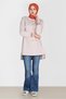 Lace-Up Detail Sweatshirt Tunic 42572