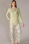 Women's Long Sleeve Pajama Set Viscose Seasonal Dowry 09-134