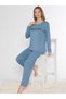 Long Sleeve Pajama Set Viscose 790-87 - 3