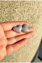 Silver Glitter Sparkling Handmade Grey Special Design Heart Earrings - Stylish, Gift, Valentine's Day - 5