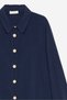 Dark Navy Women's Shirt Collar Wooden Buttoned Collage Elastic Aerobin Woven Tunic - Regular Fit - 4