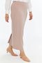 Apsen Women's Naçiçeği Seasonal Office Skirt with Elastic Waist and Slit Detail 1903-90 - 6