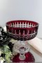 Lisbon Decor Colored Glass Salad Bowl with Stand Pasabahce Red 1 Piece - 4