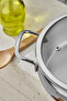 Lara 24 cm Stainless Steel Flat Pot with Glass Lid - 3