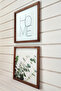 Living Room, Eucalyptus Home Written Wooden Framed Painting Set - 3