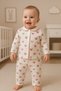 Brown Corduroy Fabric 2-Piece Organic Cotton Baby Girl and Boy Hospital Release - 2