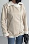 Zr Luxe Belted Suede Beige Coat - 2