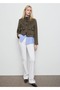 Wool Blend Jacket with Pockets - 2