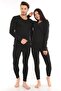 Donx-X |   Winter Unisex Thermal Suit Bottom and Top Underwear Black Color (1 Piece) - 4