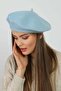 Baby Blue Wool Painter Women's Beret - 3