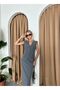 Gray Polyviscose Pocket Vest Slit Pencil Skirt Set - 7