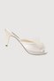 Women's Ecru Heeled Feathered Rose Detailed House Slippers Daily Dowry Gift Vr.Gc.01.T90.Y19 - 2
