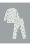 Ecru Resort Collar Boys' Pajama Set