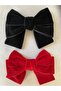 Velvet Ribbon Buckle Set (Burgundy-Black) and (Red-Black)