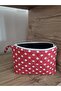 Quilted Red/White Polka Dot (Makeup Bag/Handbag/Purse-Luggage Organizer) - 7