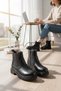 Women's Winter Cold-Resistant Non-Slip Sole Stitched Black Daily Boots - 2