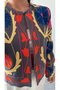 Keyymod Women's Embroidery Embossed Short Stylish Colorful Jacket - 4