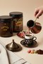 Amber Glass Coffee and Sugar Jar Set – Coffee Jar & Sweet Cubes Written – Set of 2 with Wooden Spoon/250 ml - 6