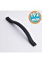 Furniture Handle Striped Model Durable Long Lasting Modern Design Black Striped Metal 192 mm 10 Pieces - 2