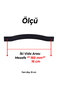 Furniture Handle Striped Model Durable Long Lasting Modern Design Black 160 mm Striped Metal 10 Pieces - 3