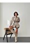 Front Pleated Balloon Sleeve Casual Stylish Evening Women's Shirt