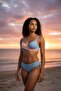 Camilia Covered Bikini Set with Gathered Detail - 2