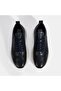 Men's Navy Blue Lace-Up Leather Sports Shoes - 7