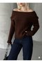 madonna collar knit sweater - 3