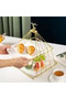 Fruit tray, two-tiered, white - 2