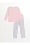 LCW DREAM Crew Neck Solid Long Sleeve Women's Pajamas Set - 5