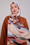 Beige Abstract Pattern Twill Shawl - 2