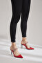 Minerva Stiletto Stone Detailed Red - 2