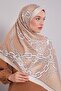 Milky Coffee Chain Twill Shawl - 2