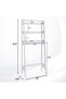 Durable 3-Tier Bathroom Shelf Over Toilet Organizer Shelf for Bathroom White - 3