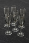 Set of 6 Stylish Coffee Side Glasses – Thin Glass - 2