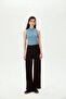 Zipper Detailed Slim Fit Sleeveless Knitted Blouse - 4