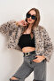 Crop Boy Basic Collar Feather Jacket - 7