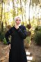 Hooded Long Sweat Pants Two-Piece Hijab Tracksuit Set - 03082.009 - Navy