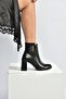 V518103109 Black Thick Heeled Women's Boots - 3