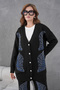 Women's Beaded and Embroidered Wide-Fit Knitwear Cardigan and Pants Top and Bottom Set - 5