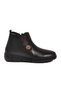 Black Genuine Leather Anatomical Non-Slip Sole Women's Boots Z406 Z - 2