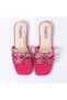 Hemal Handcrafted by Artisans Rhinestone Women Flats Cruelty-Free Comfort Sparkle & Modern Elegance