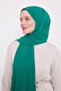 Green Crinkle Plain Shawl
