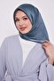 وشاح حريري بنمط منقط باللون الأخضر النعناعي - 3