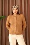Swc Women's Hair Braid Detailed Buttoned Cardigan - 2