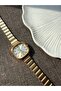Retro Minimal Metal Strap Vintage Women’s Wristwatch Gold - 6